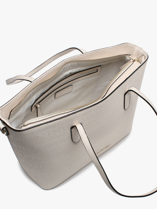 Dory Ecru Logo Tote Bag