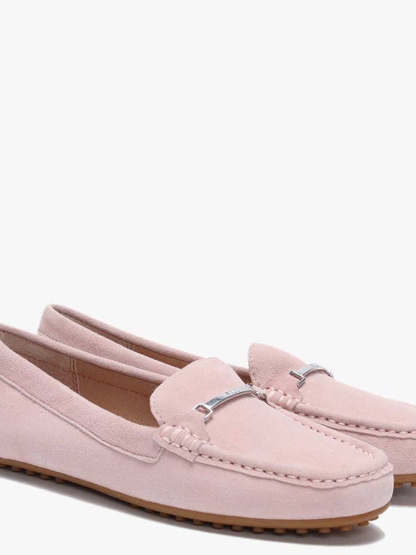 Briony Pink Suede Loafers