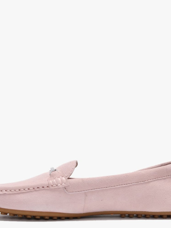 Briony Pink Suede Loafers