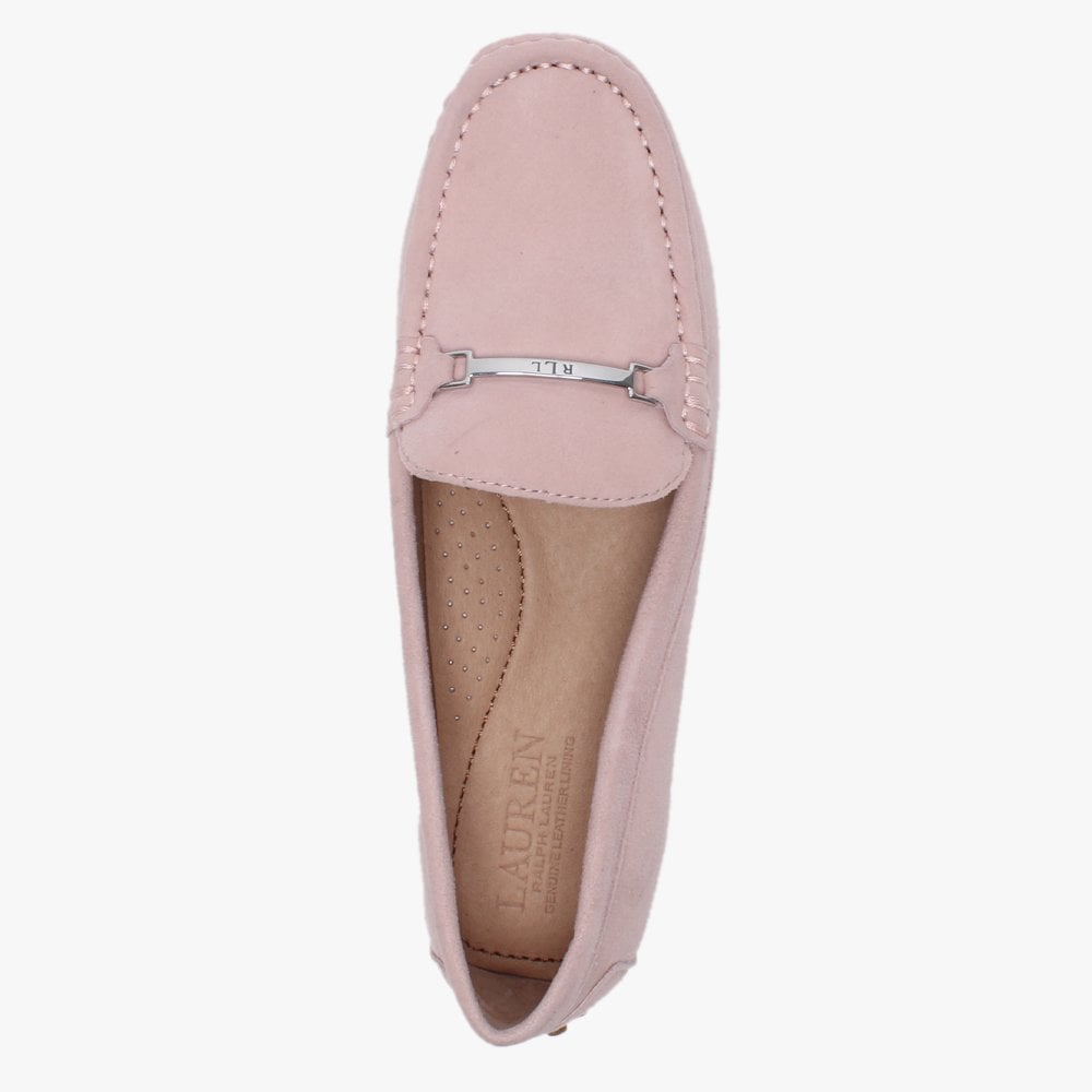 Briony Pink Suede Loafers