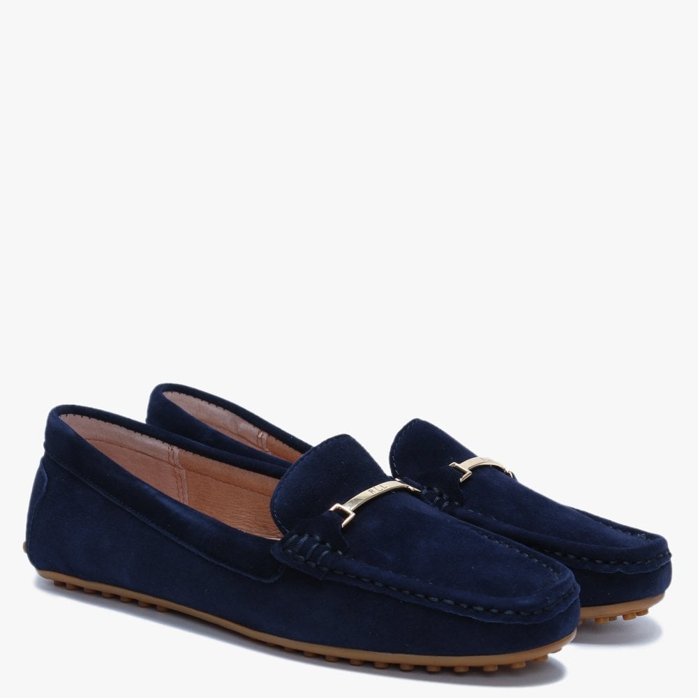 Briony Navy Suede Loafers