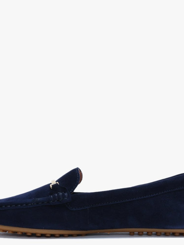 Briony Navy Suede Loafers