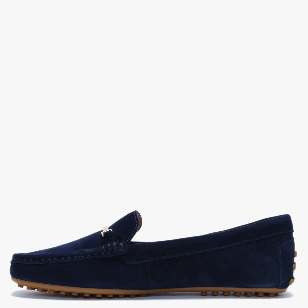 Briony Navy Suede Loafers
