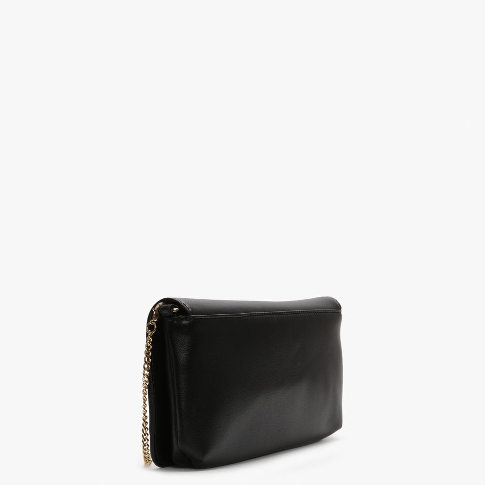 Handle Black Scarf Shoulder Bag