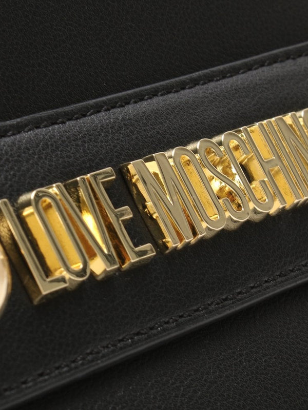 Handle Black Scarf Shoulder Bag