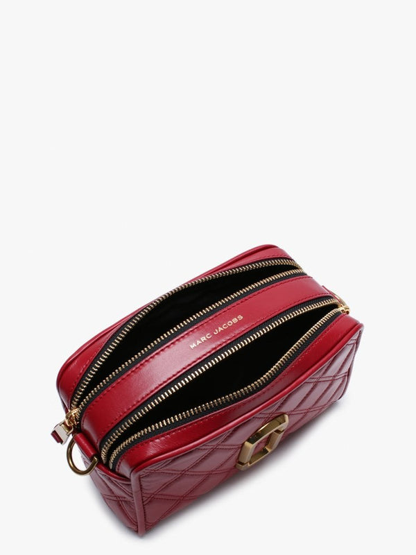 The Quilted Softshot 21 Berry Leather Cross-Body Bag