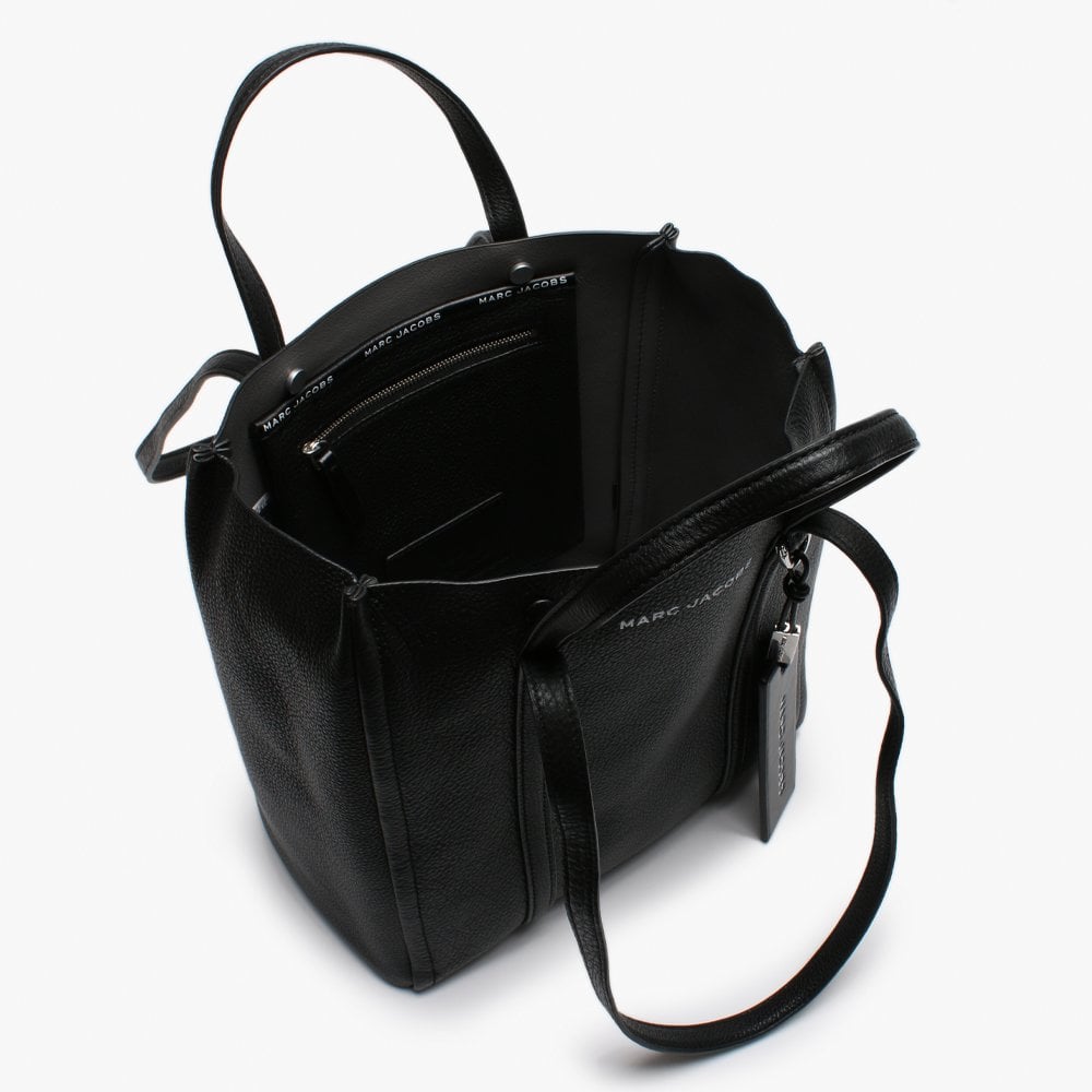 The Tag 27 Black Pebbled Leather Tote Bag