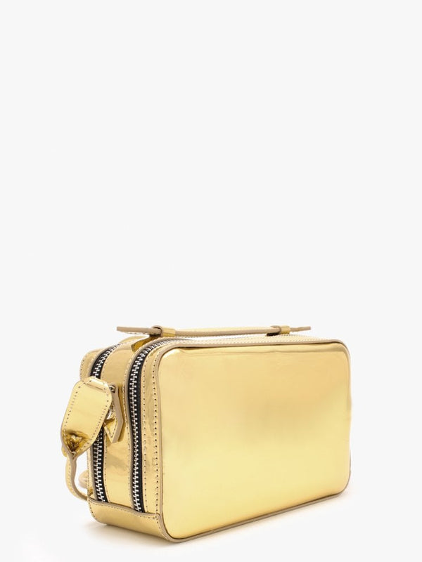 Johanna Gold Metallic Vegan Camera Bag