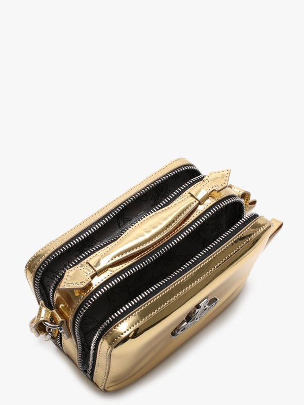 Johanna Gold Metallic Vegan Camera Bag