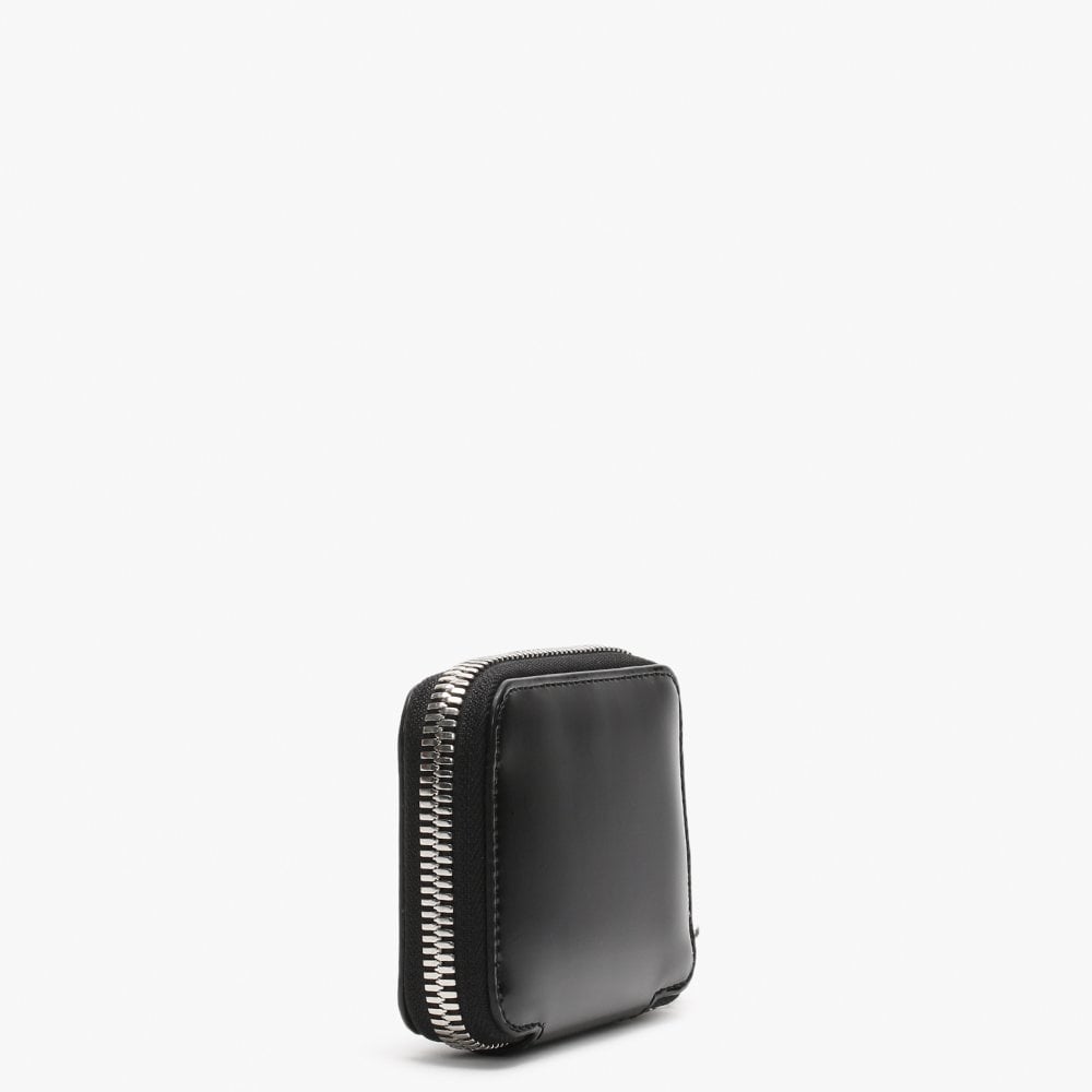 Johanna Square Black Patent Vegan Coin Case