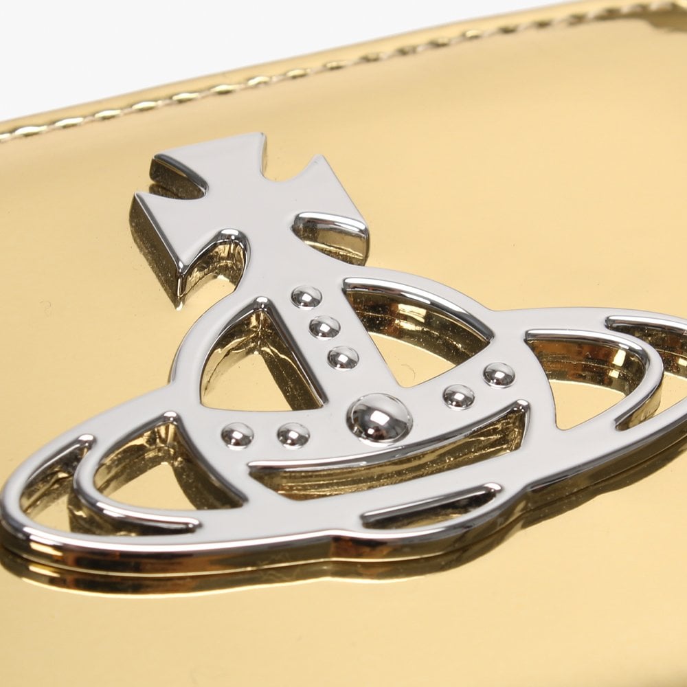 Johanna Square Gold Metallic Vegan Coin Case