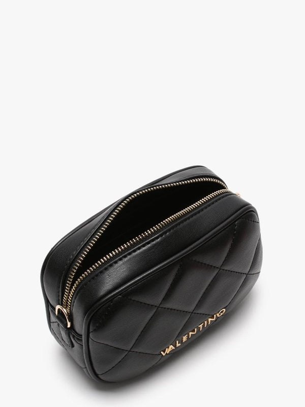 Ocarina Black Quilted Chain Strap Belt Bag
