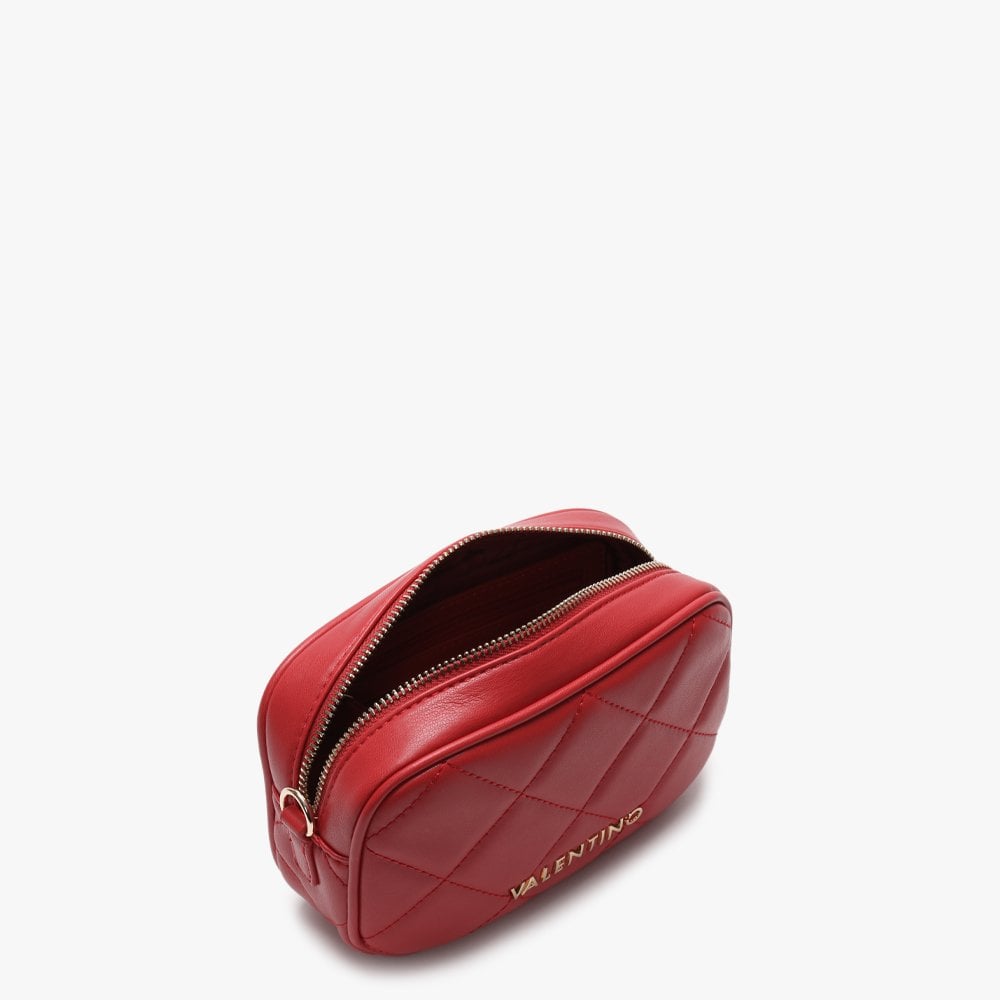 Ocarina Red Quilted Chain Strap Belt Bag