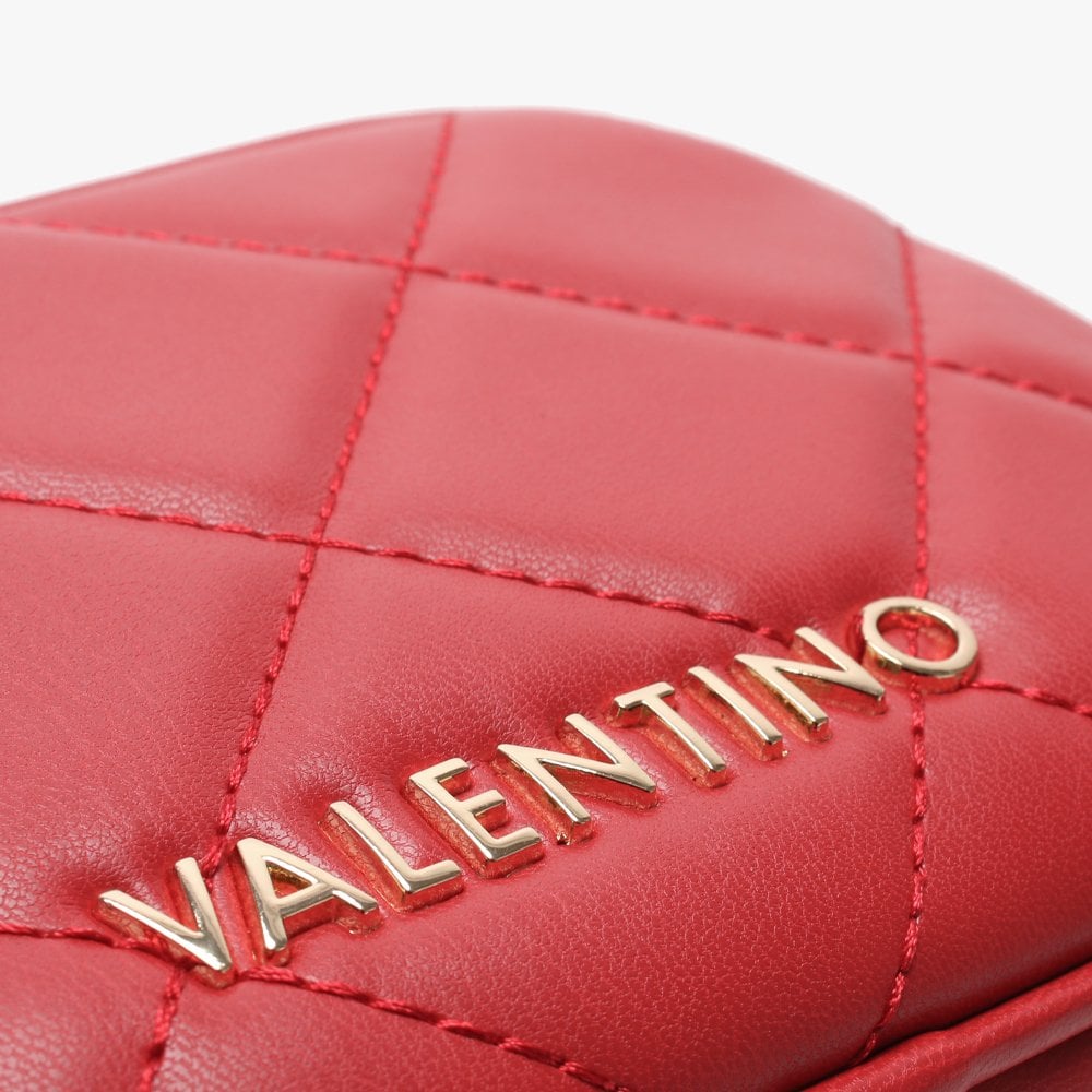 Ocarina Red Quilted Chain Strap Belt Bag