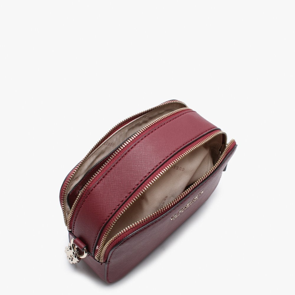 Robyn Burgundy Textured Camera Bag
