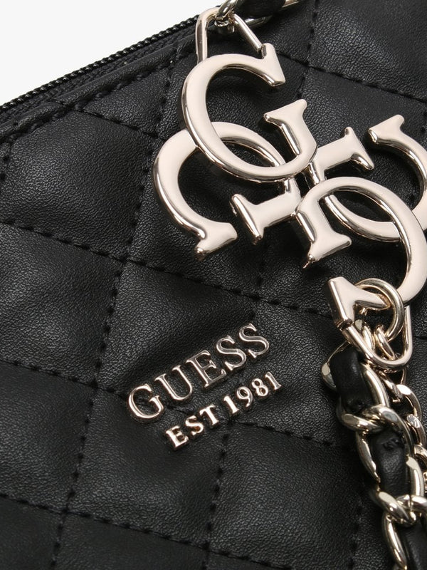 Miriam Black Quilted Shopper Bag