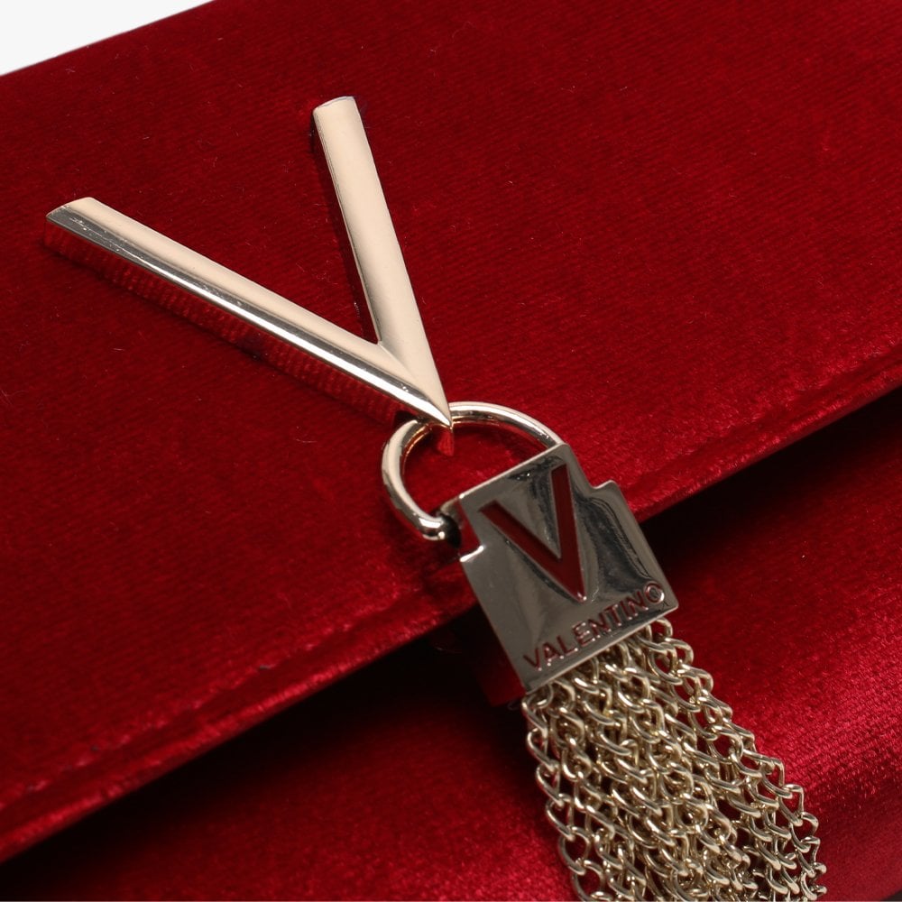 Marilyn Red Velvet Shoulder Bag