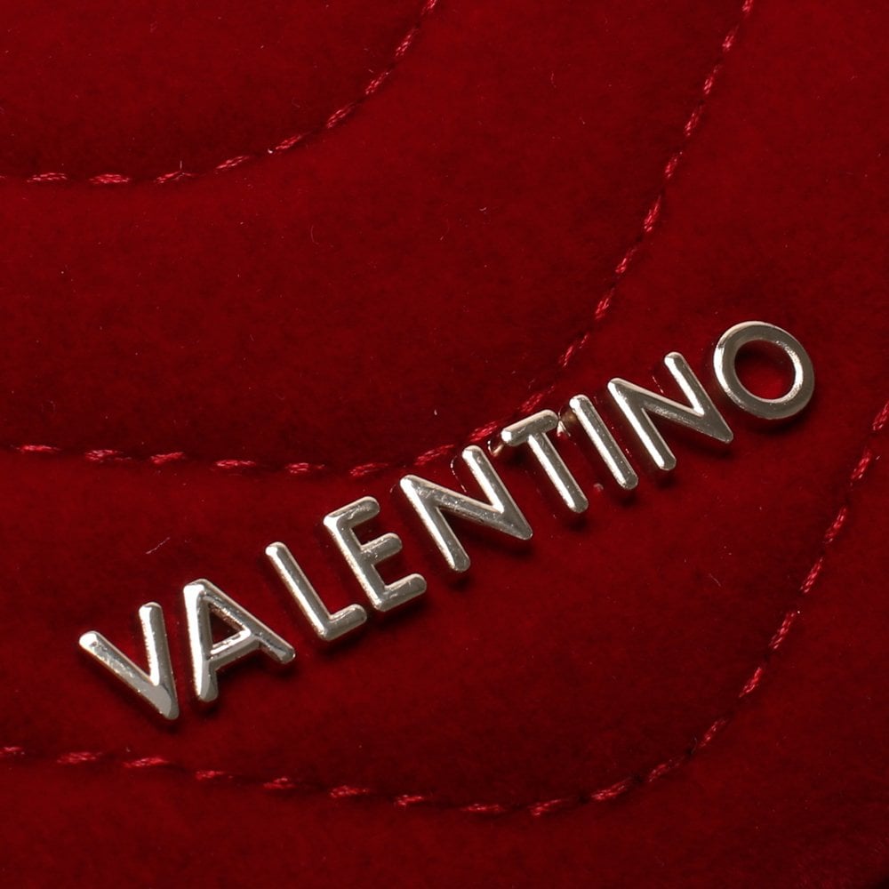 Carillon Red Velvet Quilted Belt Bag