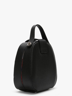 Dolce Black Grainy Leather Cross-Body Bag