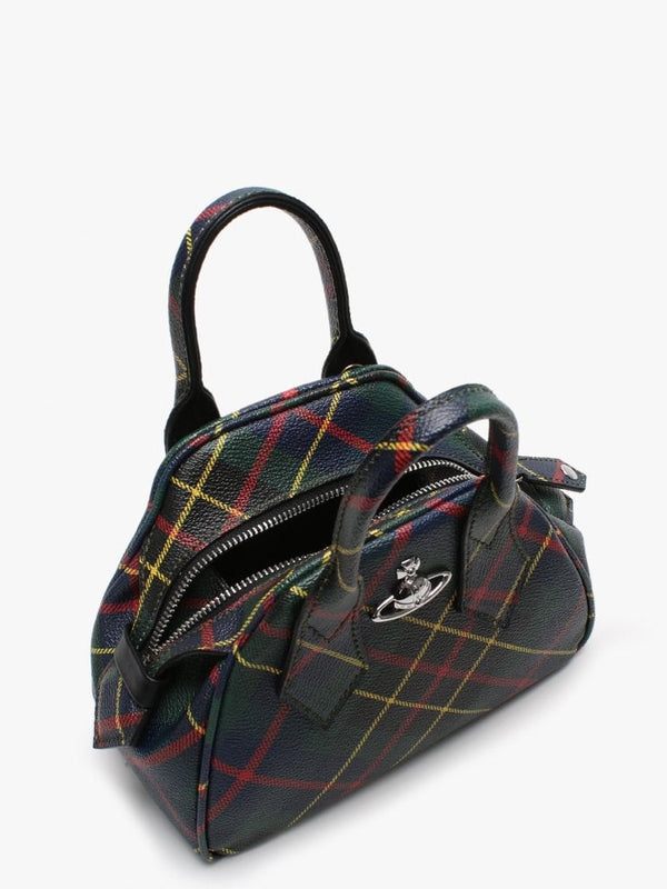 Small Yasmine Derby Green Hunting Tartan Cross-Body Bag