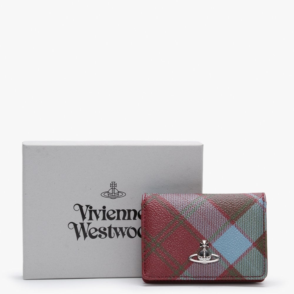 Derby Red Tartan Business Card Holder