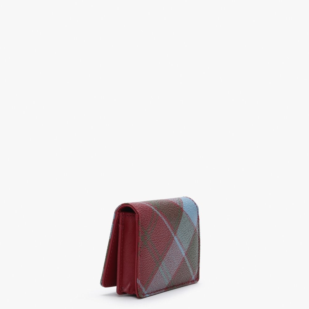 Derby Red Tartan Business Card Holder