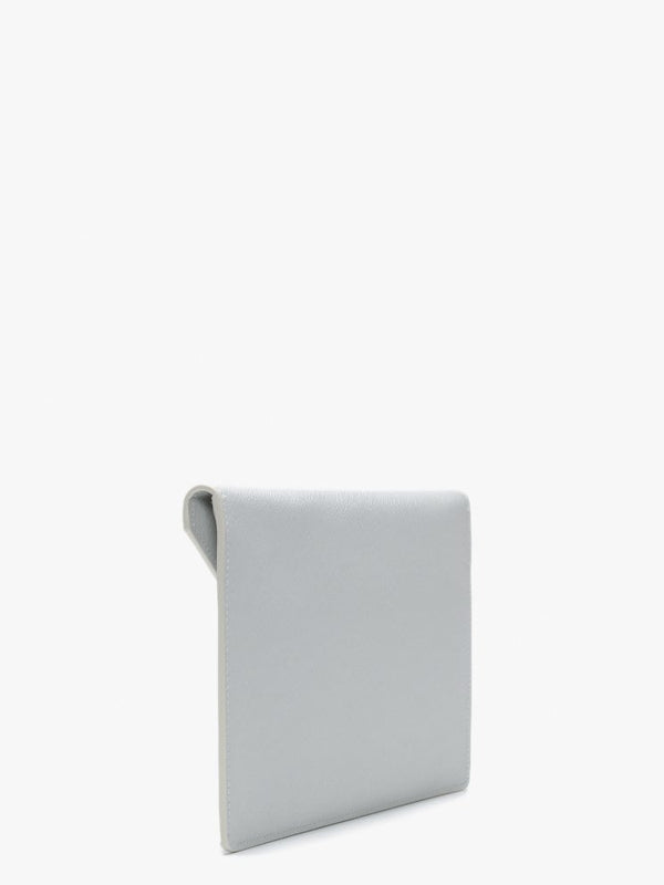 Victoria White Leather Envelope Clutch