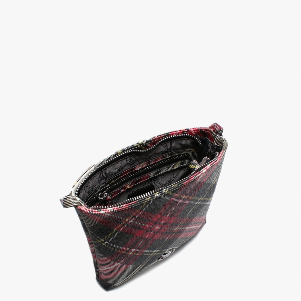 Derby Square Red Tartan New Exhibition Cross-Body Bag