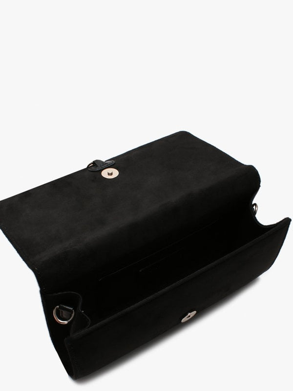 Dime Black Studded Clutch Bag