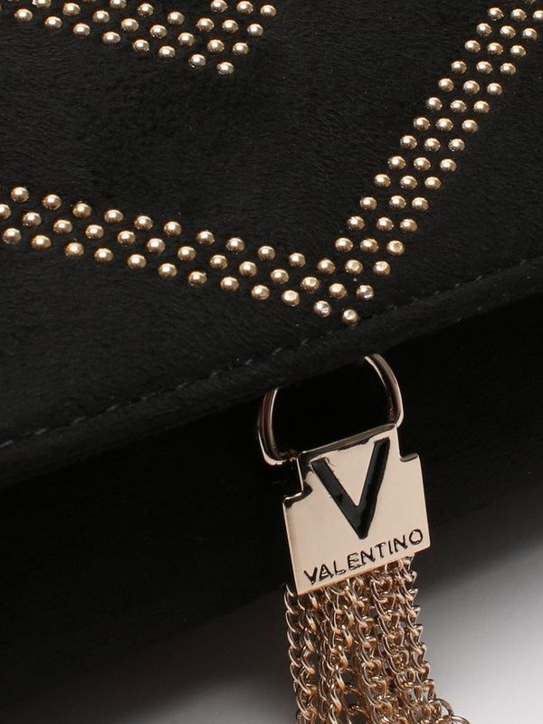 Dime Black Studded Clutch Bag
