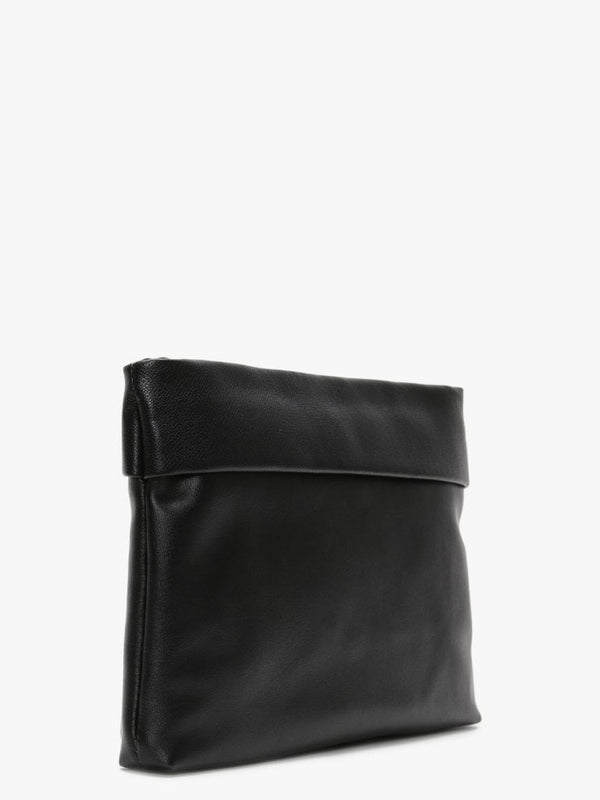 Fisarmonica Black Logo Cross-Body Bag