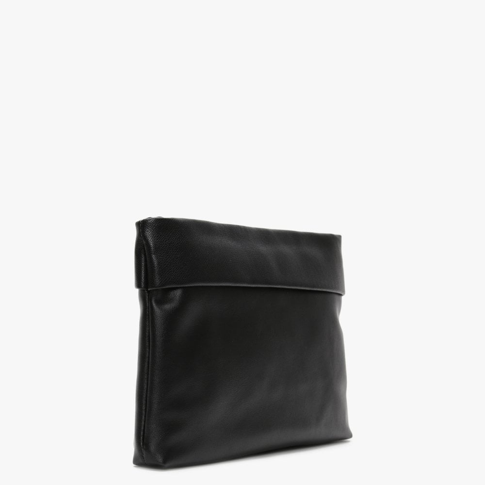 Fisarmonica Black Logo Cross-Body Bag