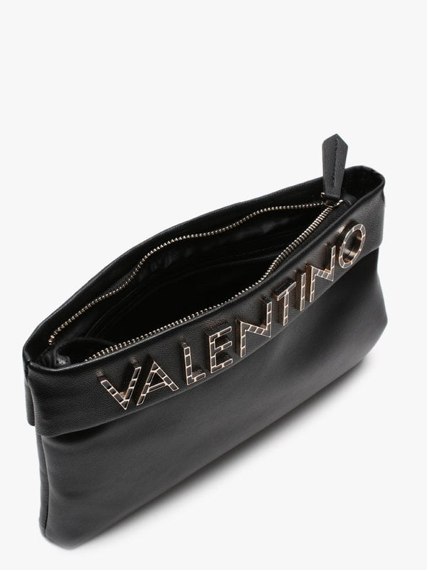 Fisarmonica Black Logo Cross-Body Bag