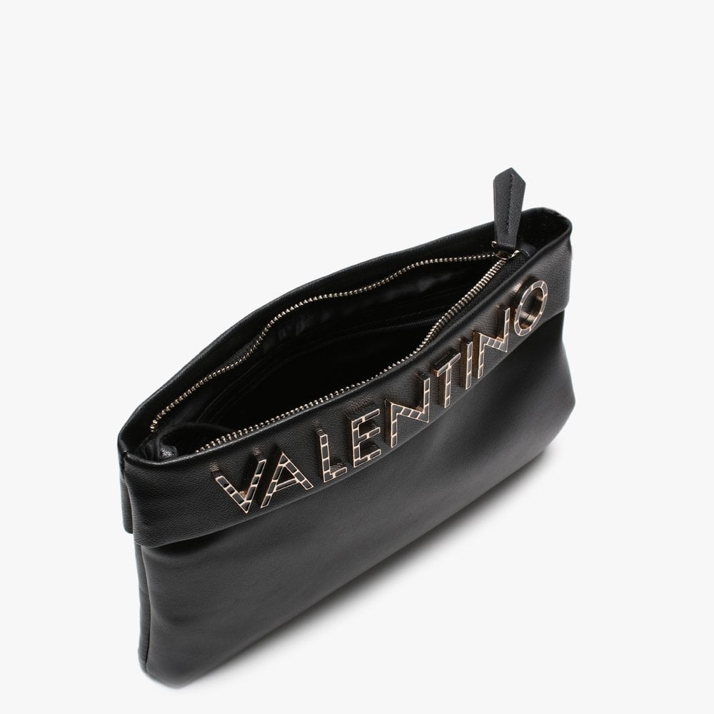 Fisarmonica Black Logo Cross-Body Bag