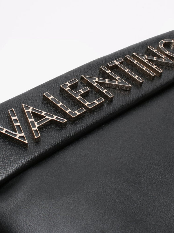 Fisarmonica Black Logo Cross-Body Bag