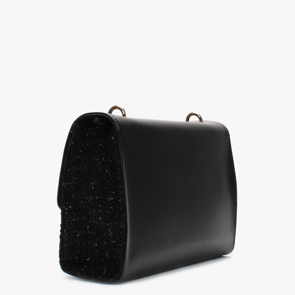 Guitar Heart Black Shoulder Bag