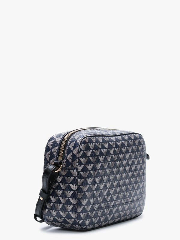 Mini Navy Repeat Logo Camera Bag