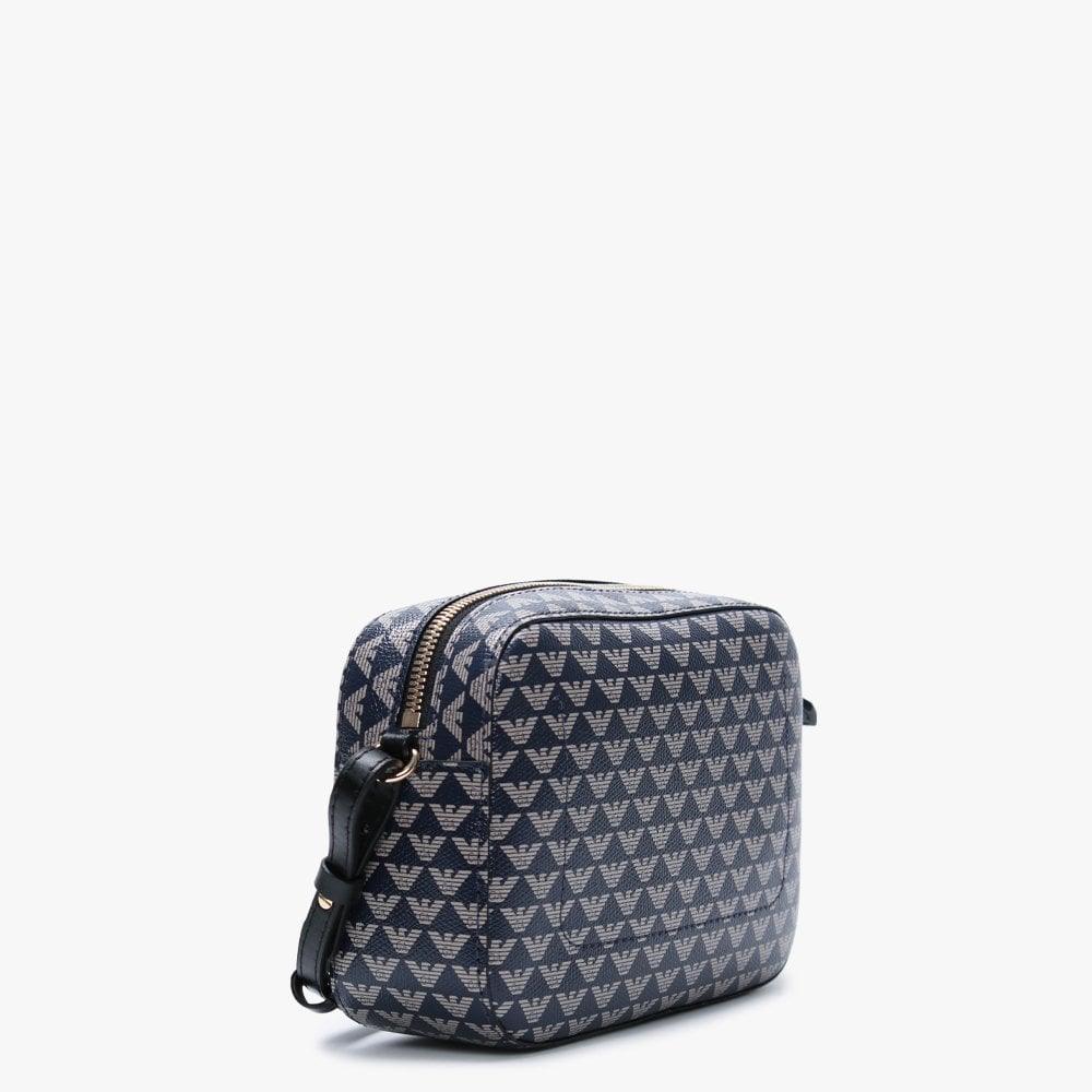 Mini Navy Repeat Logo Camera Bag