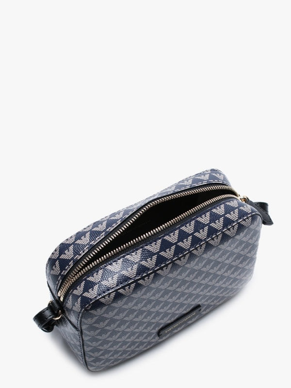 Mini Navy Repeat Logo Camera Bag