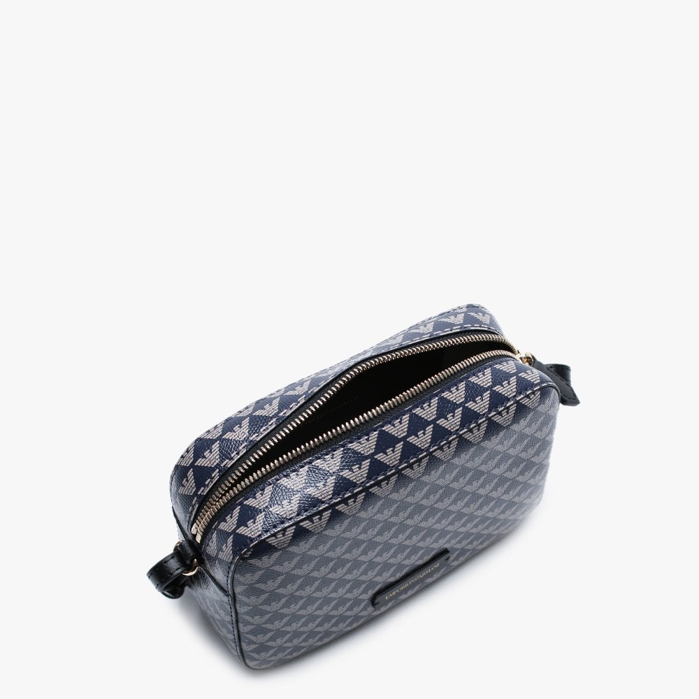 Mini Navy Repeat Logo Camera Bag