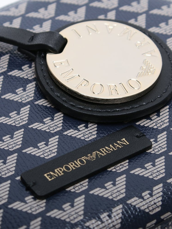 Mini Navy Repeat Logo Camera Bag