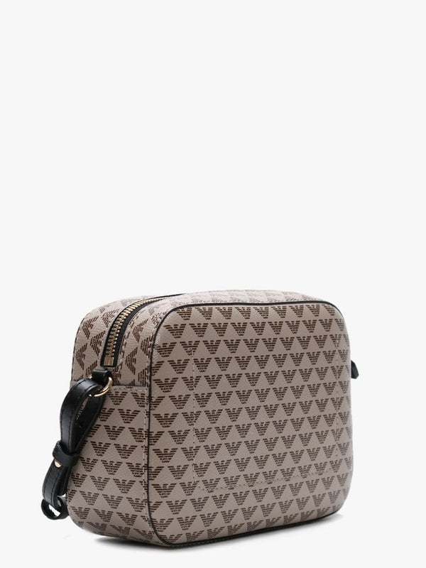 Mini Beige Repeat Logo Camera Bag