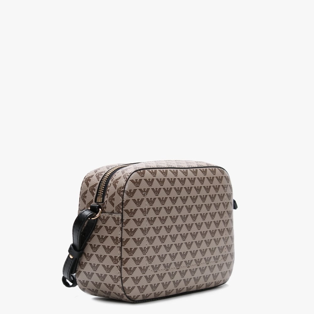 Mini Beige Repeat Logo Camera Bag