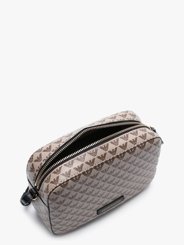 Mini Beige Repeat Logo Camera Bag