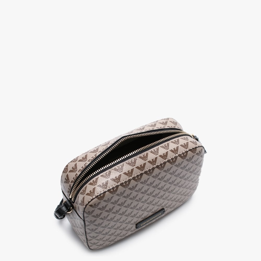 Mini Beige Repeat Logo Camera Bag
