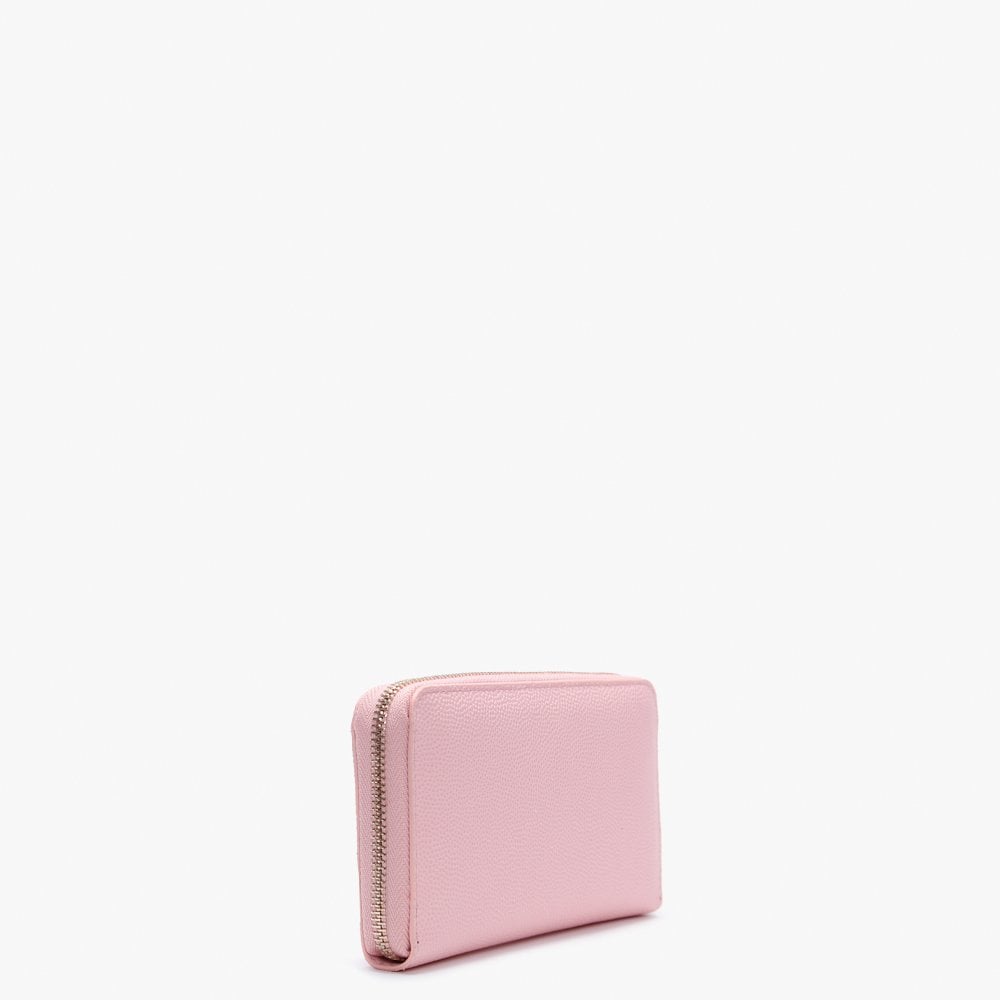 Divina Pink Zip Around Wallet