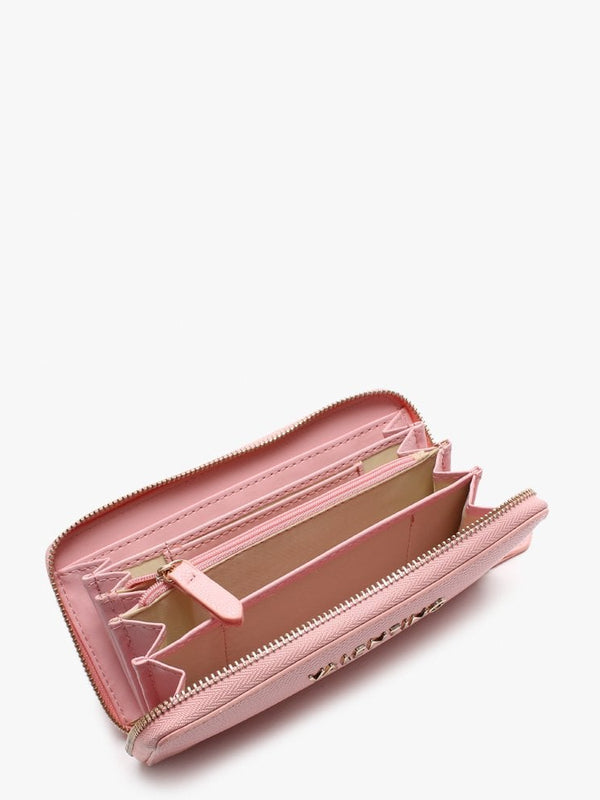 Divina Pink Zip Around Wallet