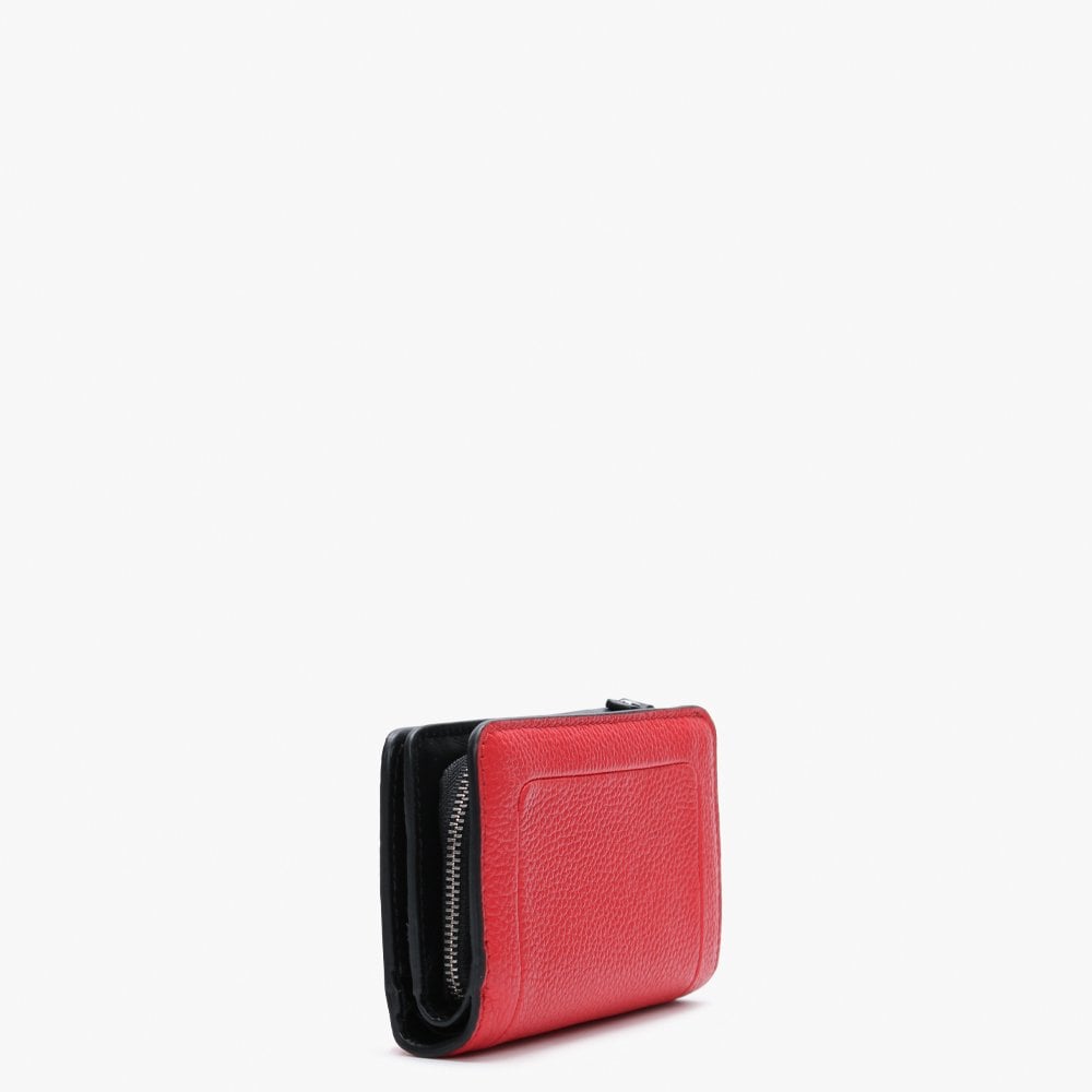 Geranium Grainy Leather Compact II Wallet