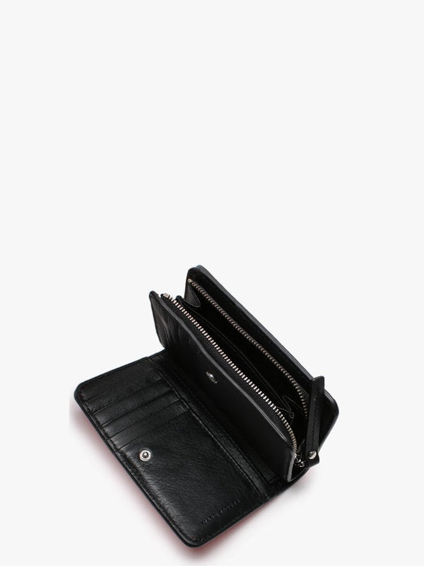Geranium Grainy Leather Compact II Wallet