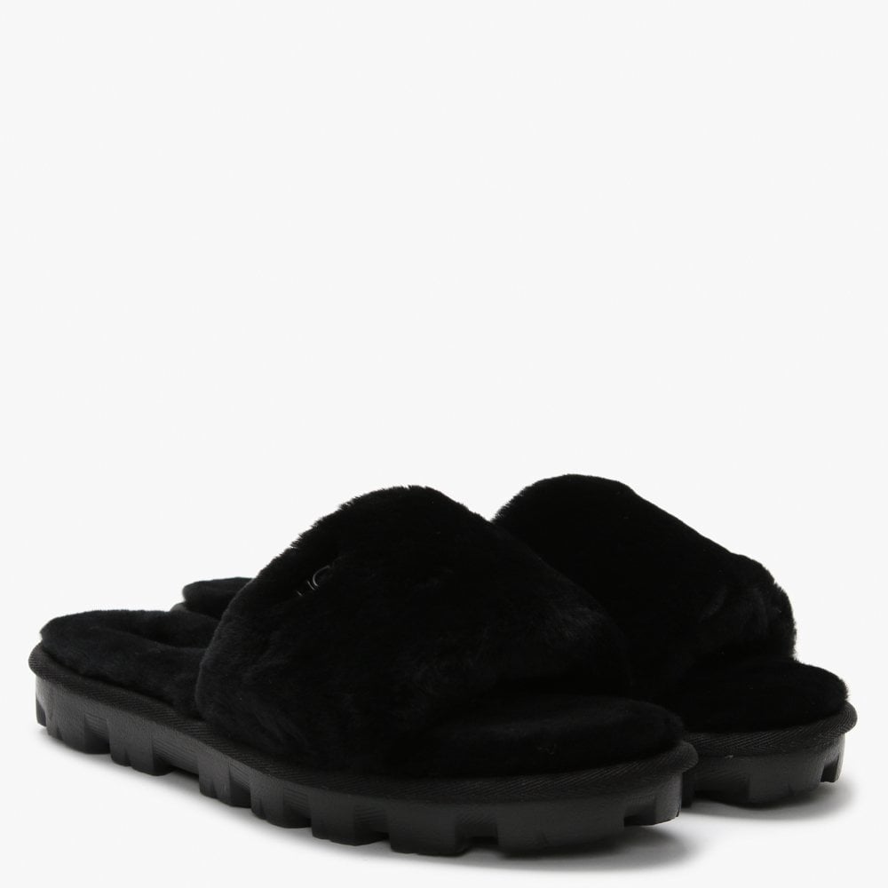 Women's Cozette Black Sheepskin Slippers